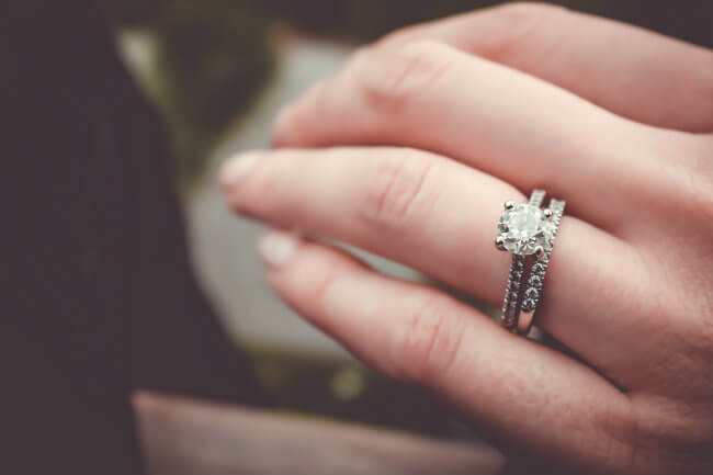 radiant Cut engagement from Lewis Jewelers 