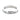 Silver ring with embedded diamonds on a white background