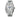 Seiko Presage watch with silver metal strap on a white background