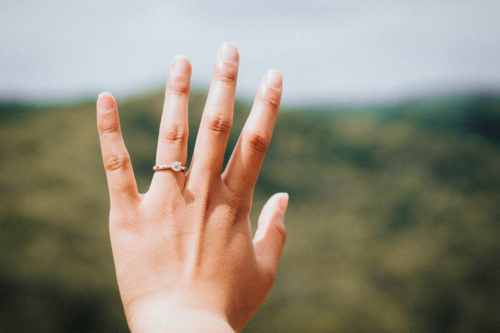 diamond shape engagement rings