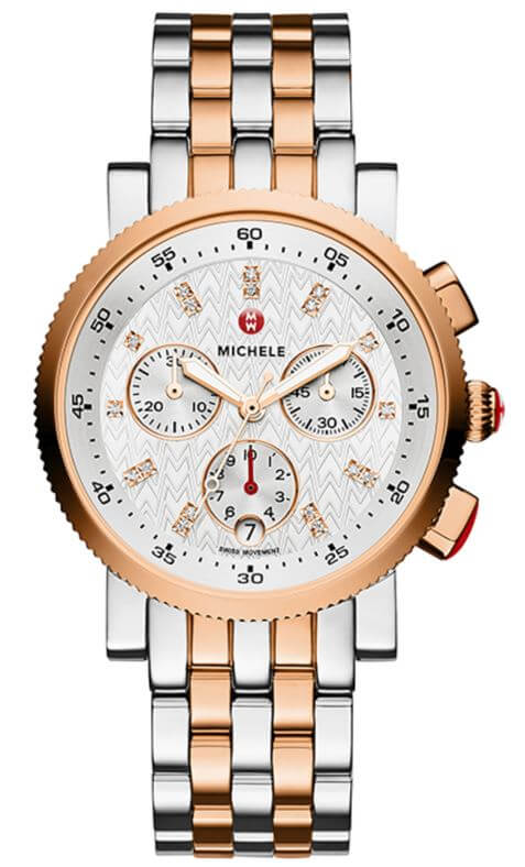 Michele Sport Sail Diamond Dial Watch Available at Lewis Jewelers
