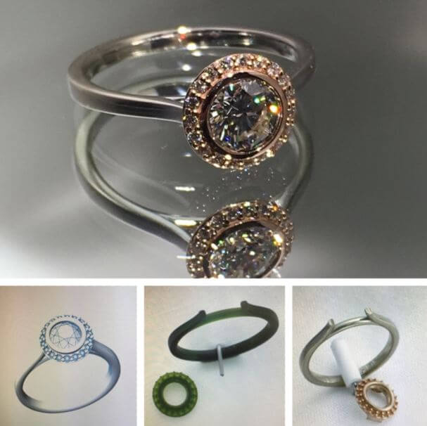 Lewis Jewelers' Custom Jewelry Design Diamond Ring