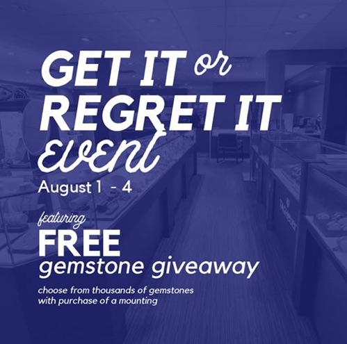 Lewis Jewelers Get or Regret it event banner