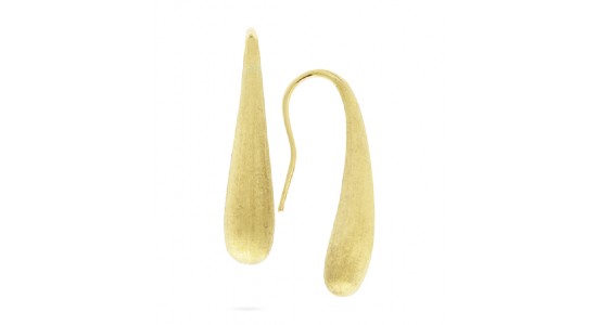 A pair of yellow gold drop earrings from Marco Bicego, available at Lewis Jewelers.