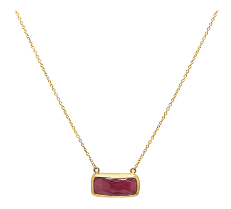 ruby and gold necklace