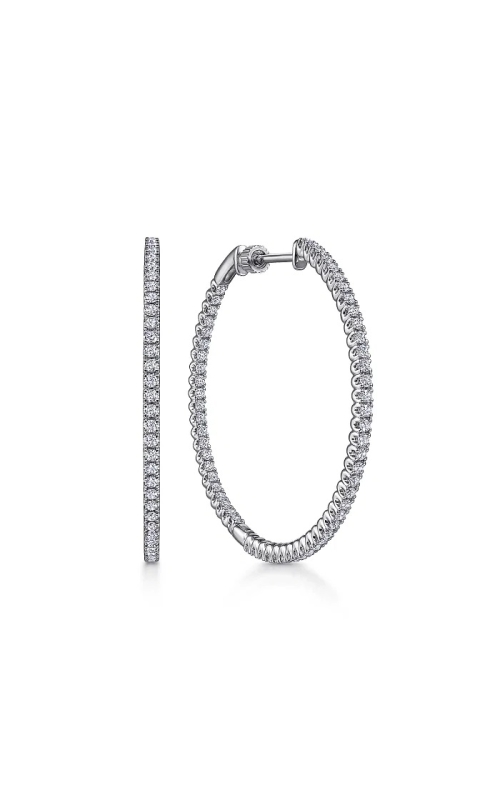 Diamond Hoop Earring
