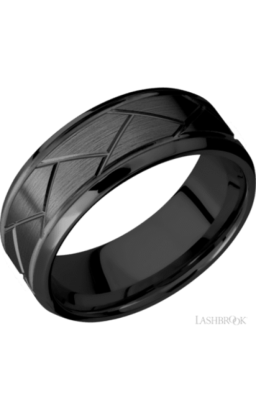 Lashbrook Wedding Band  Z8BFLATWEAVE