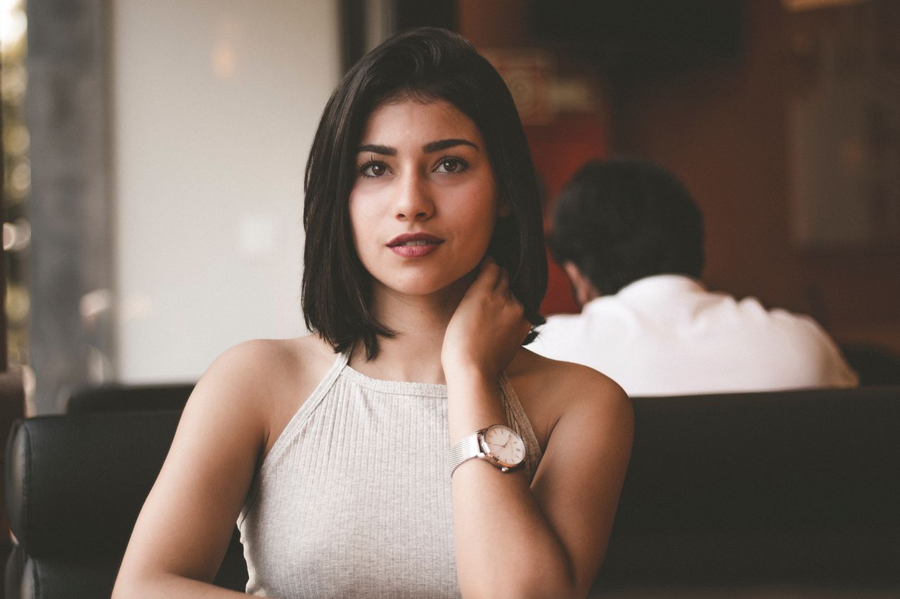 Woman wearing luxury watches