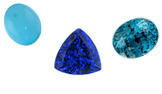 Tanzanite, Zircon and Turquoise Tanzanite, Zircon and Turquoise