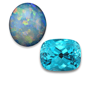 Opal and Tourmaline Opal and Tourmaline