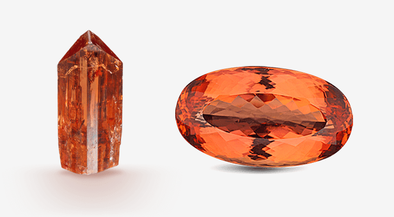 Purple and orange gemstone sales