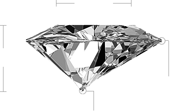 Heart Diamond Side View Heart Diamond Side View